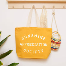 SUNSHINE APPRECIATION SOCIETY CANVAS TOTE BAG