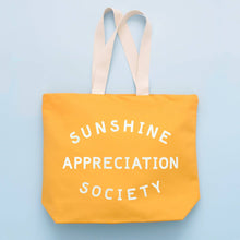 SUNSHINE APPRECIATION SOCIETY CANVAS TOTE BAG
