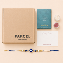SPIDERMAN / EVIL EYE RAKHI GIFT SET