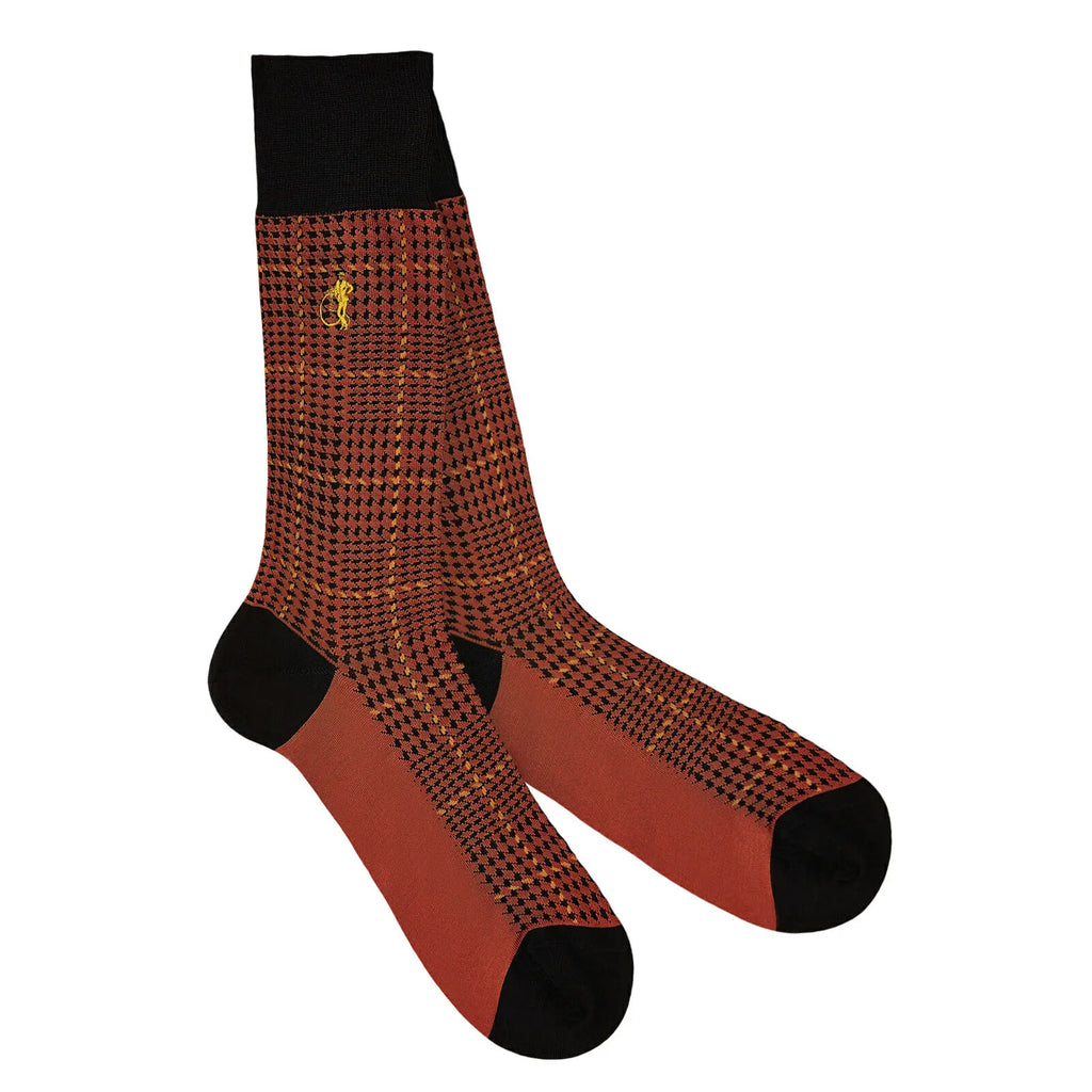 RUST PATTERNED SOCKS – Parcel