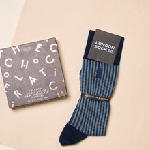 Blue London Co Socks & Volcanic Dark Chocolate Truffles