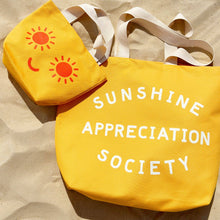 SUNSHINE APPRECIATION SOCIETY CANVAS TOTE BAG